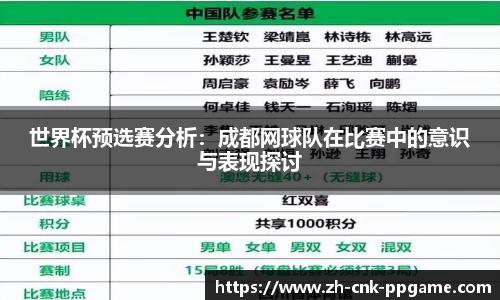 世界杯预选赛分析：成都网球队在比赛中的意识与表现探讨